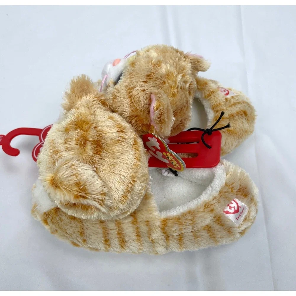 TY Beanie Boos Cat Tabitha Slippers Girl Child Size Small 10-11